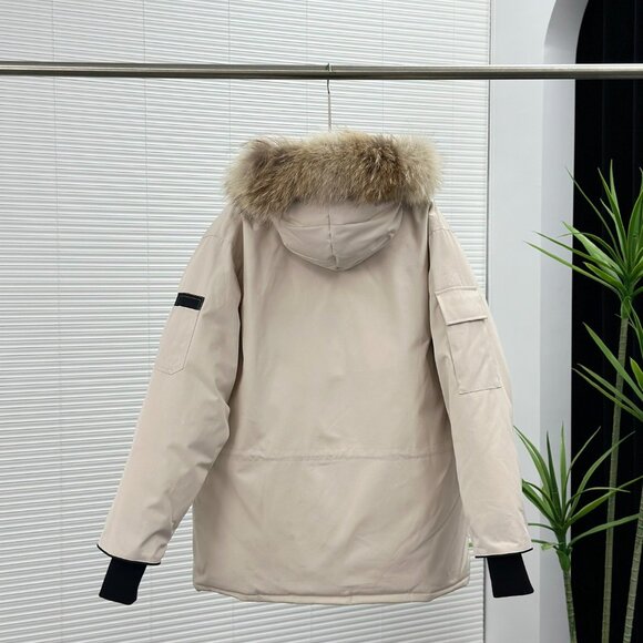 Canada Goose Expedition white Unisex Hooded Parka - Picture 2 of 9
